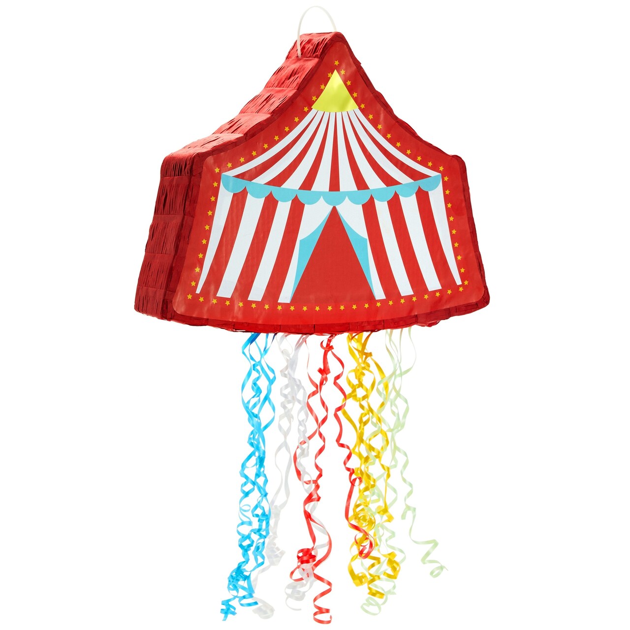 Pull String Circus Pinata Carnival Theme Party Decorations for Birthday Small 16.5 x 3.0 x 13.1 in